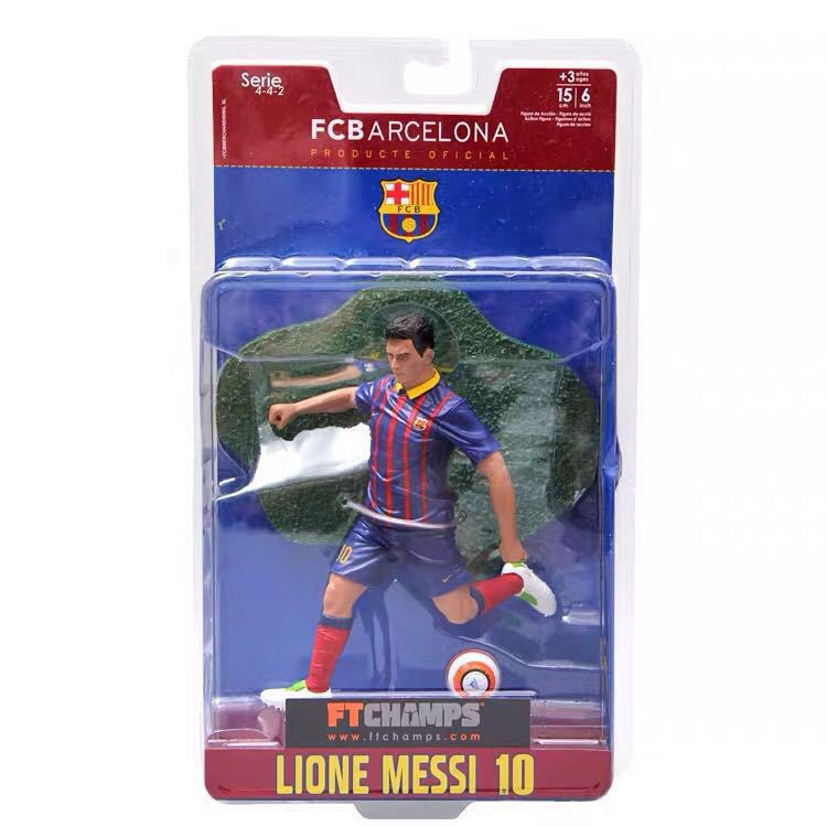 Sports football star Cristiano Ronaldo Lionel Messi Barcelona Real Madrid football fan commemorative figurine