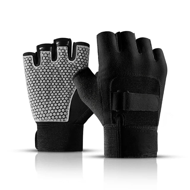 Men's and women's weightlifting equipment sports gloves, outdoor cycling training half finger anti slip shock-absorbing gloves