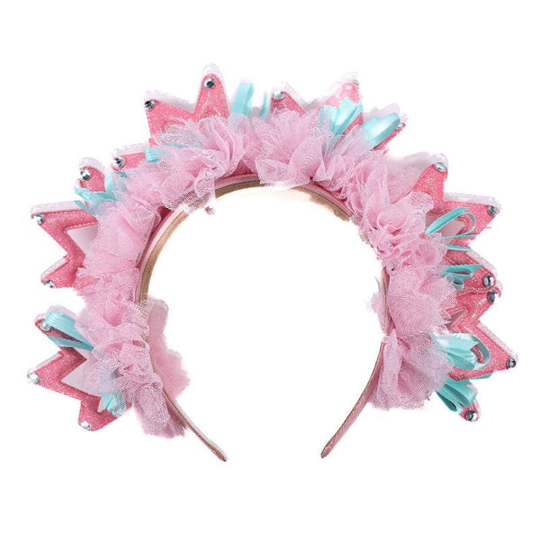 Fashionable new fabric crown hairband for women