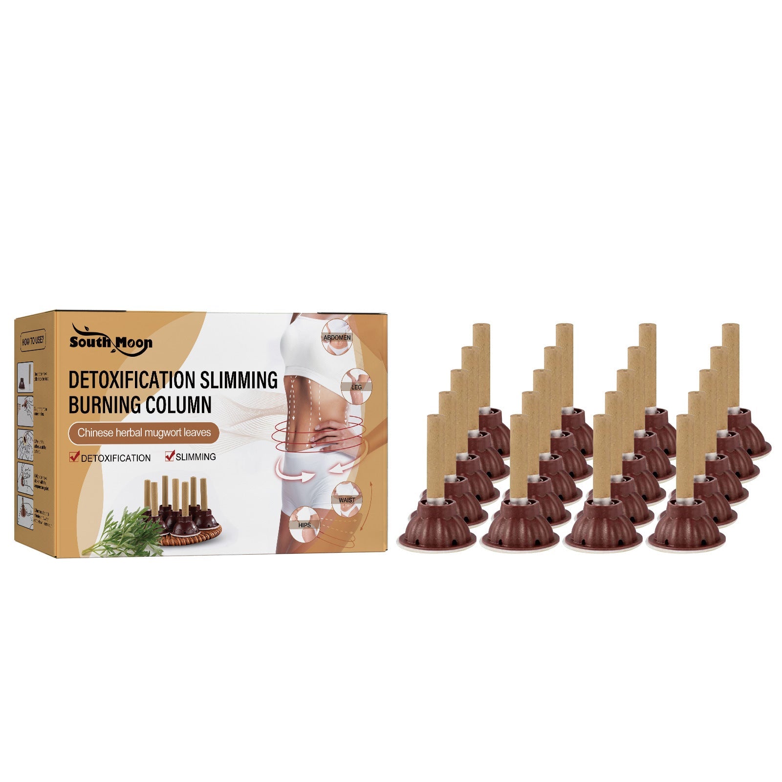 Detoxification Slimming Burning Column, Wormwood Burning Column Lifts Loose Skin Belly Firming And Shaping Body