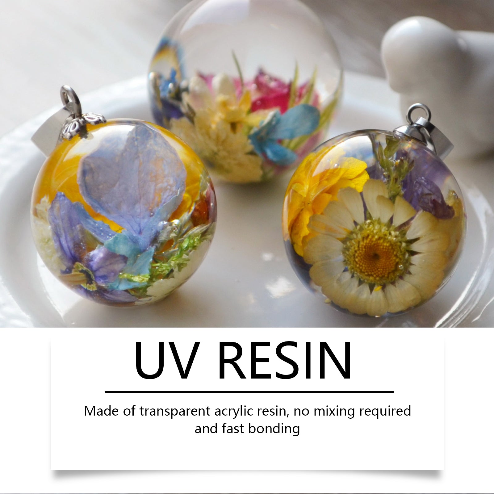 Resin Glue, High Transparent Resin Drop Glue Diy Hand-Made Shadowless Glue Quick Dry Drop Glue