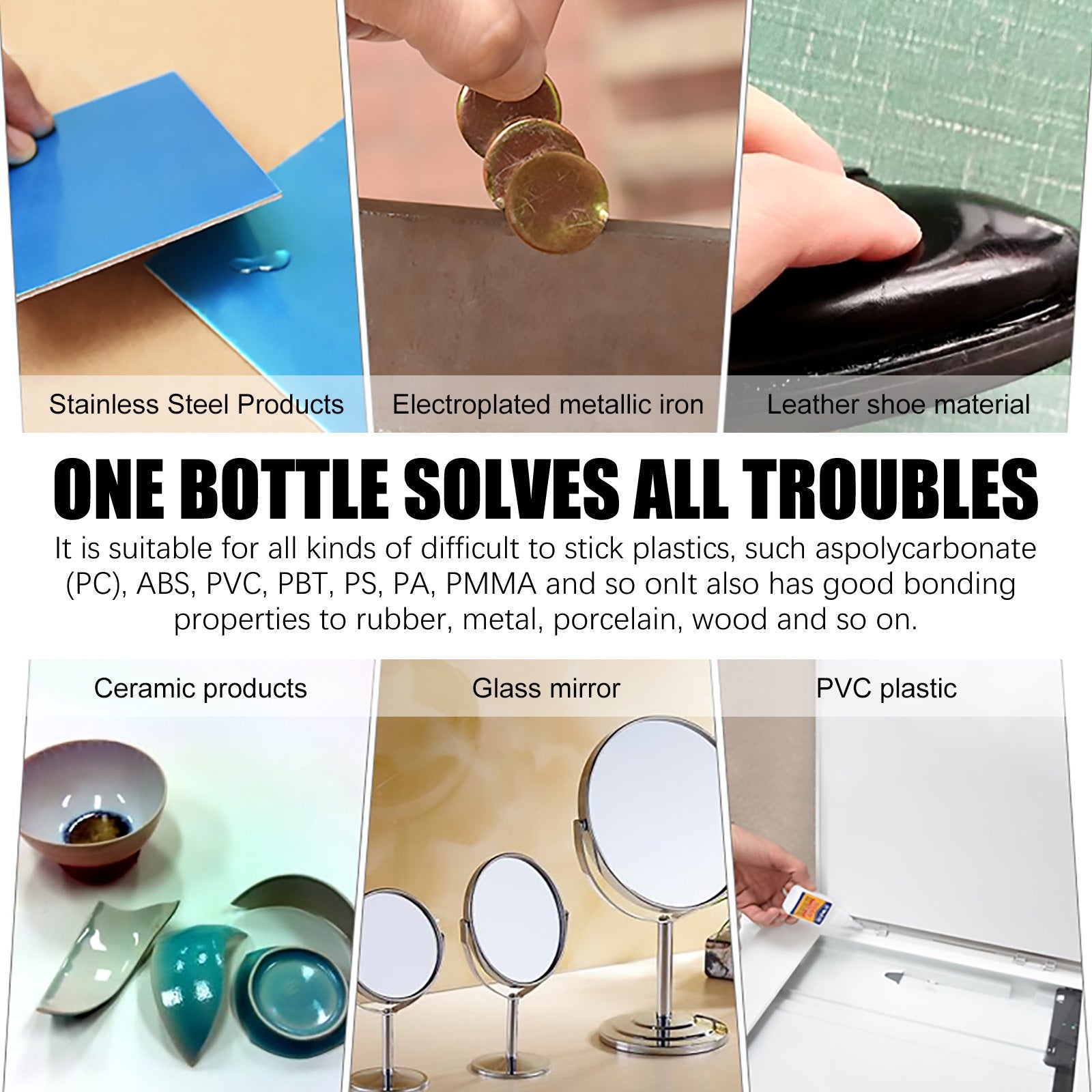 Multifunctional Repair Glue, Plastic Metal Glass Mending Shoe Glue Athletic Shoe Adhesive