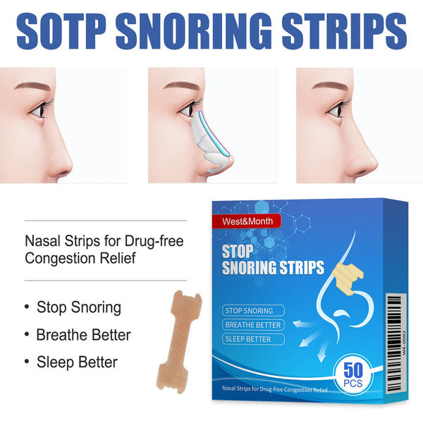 Stop Snoring Strips, Anti-snoring Dredging Respiratory Tract Anti-snoring Stop Patch Care