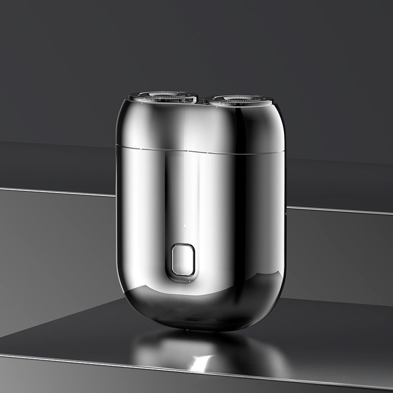 USB rechargeable electric washable shaver, men's dual blade mini travel portable shaver
