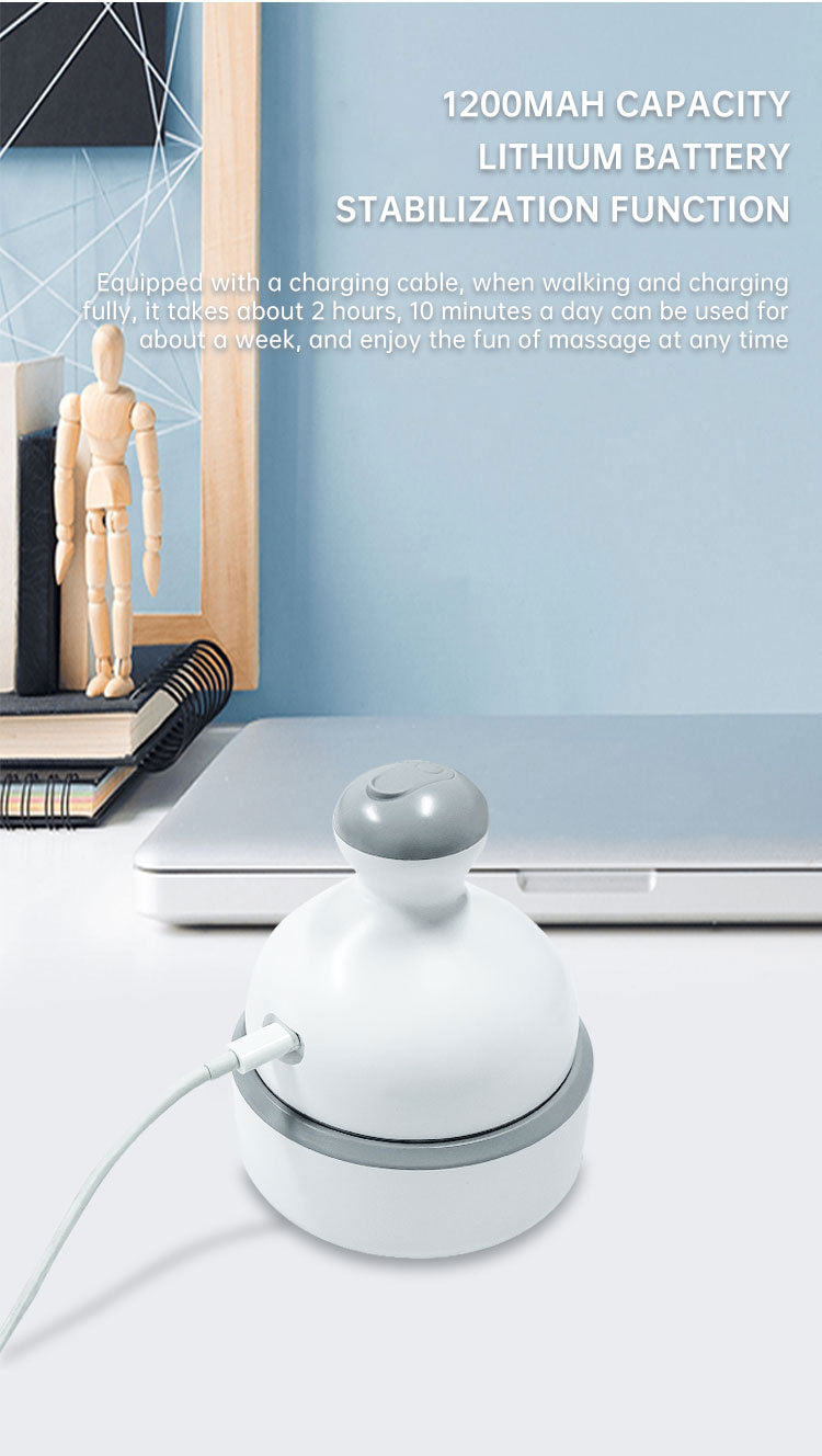 Head Massage Health Care Antistress Relax Body Massagem Deep Tissue Electric Vibrating Head Massager Hair Scalp Massager