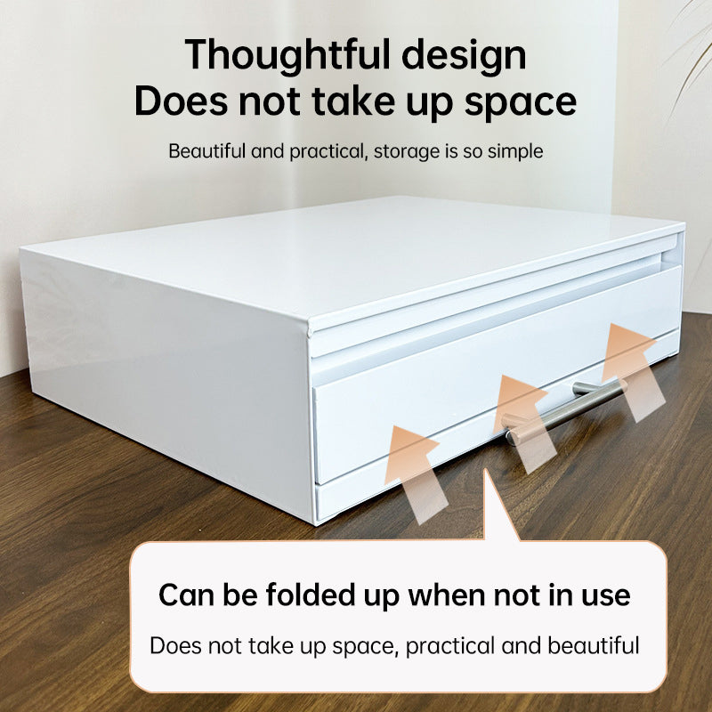 New microwave stand with pull-out drawer, coffee station, kitchen organizer - space-saving.