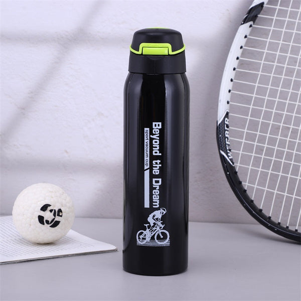 Outdoor sports kettle with handle portable thermos cup anti-fall mountaineering water cup home vacuum cup