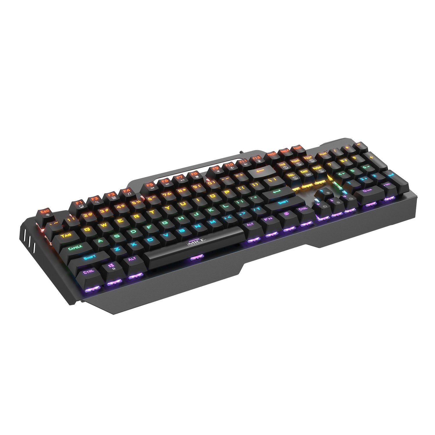 Wired RGB Chicken Eating Green Axis Mechanical Esports Metal Gaming Keyboard