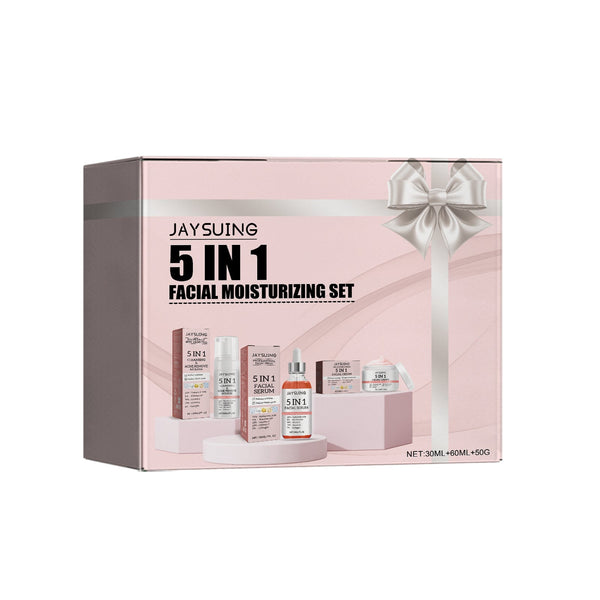 5 In 1 Facial Moisturizer Set, Hydrating And Moisturizing Deep Moisturizing Whitening, Brightening And Firming Skin