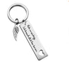 German drive well Fahr vorsichtig lch.. stainless steel keychain Valentine's Day gift