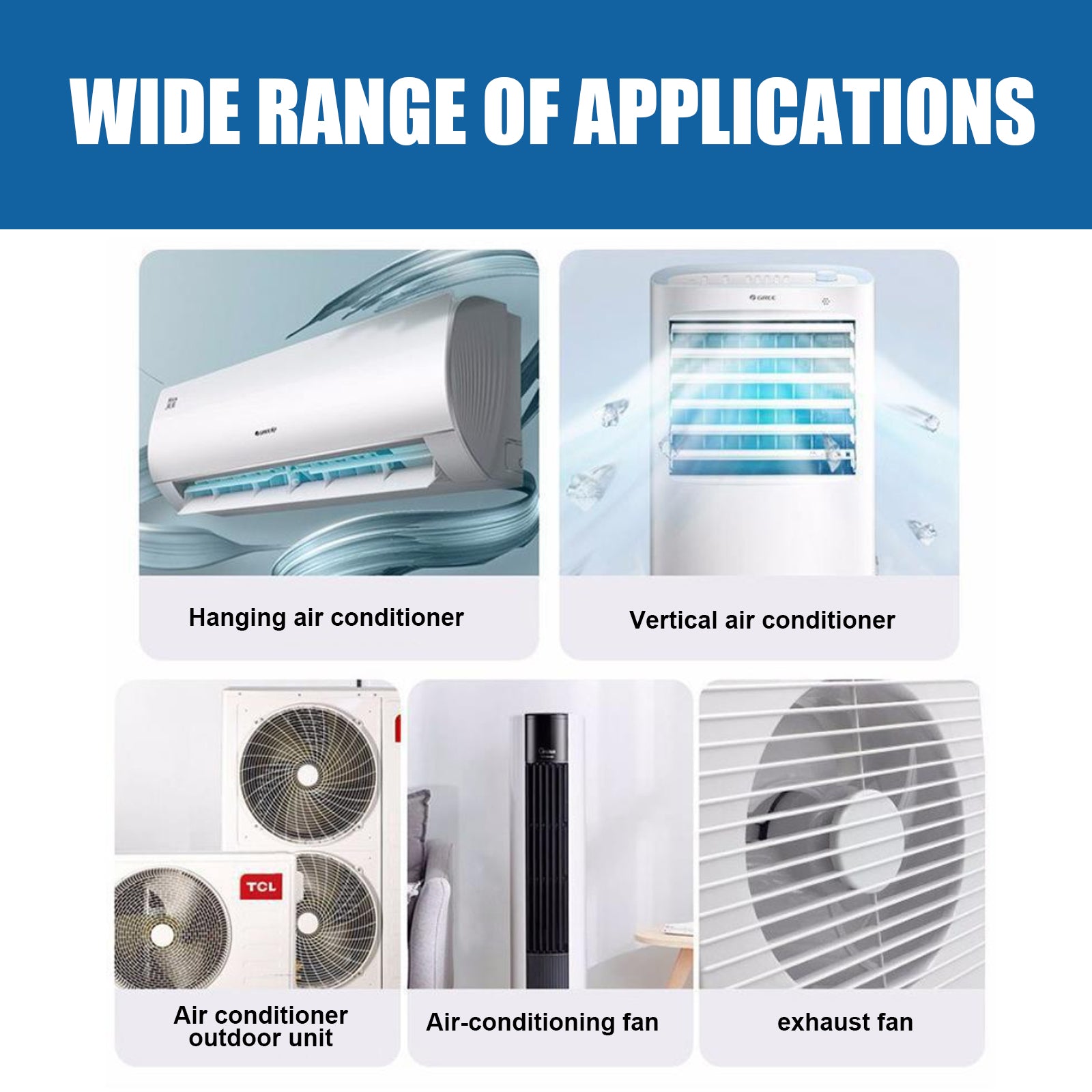 Air Conditioner Foam Cleaner For Home, Air Conditioning Purification Cleaning Decontamination Odor Removal Inside And Outside Machine Cleaning