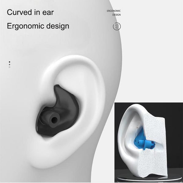 Silicone waterproof earplugs for professional swimming earplugs