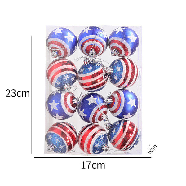 Hanging decorative props Captain America Christmas plastic ball hand-painted ball cover