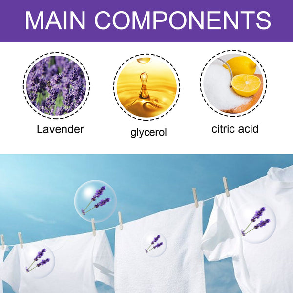 Lavender Laundry Perfume Beads, Laundry Decontamination Protective Clothing Soft Lasting Fragrance Beads