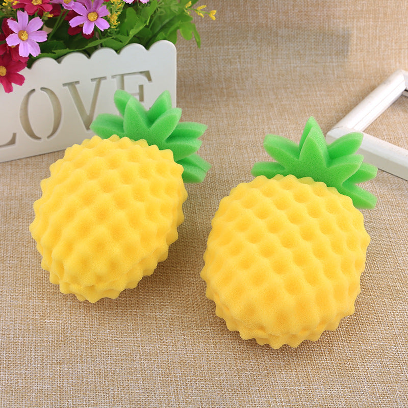 Creative Cartoon Bath Cleaning Sponge Three-Dimensional Pineapple Fruit Bath Cotton Children's Bath Sponge
