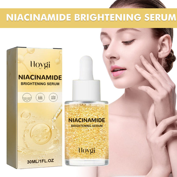 HOYGI Niacinamide Brightening Serum, Lightening Spots And Fine Lines Brightening Skin Hydrating Moisturizing Facial Treatment