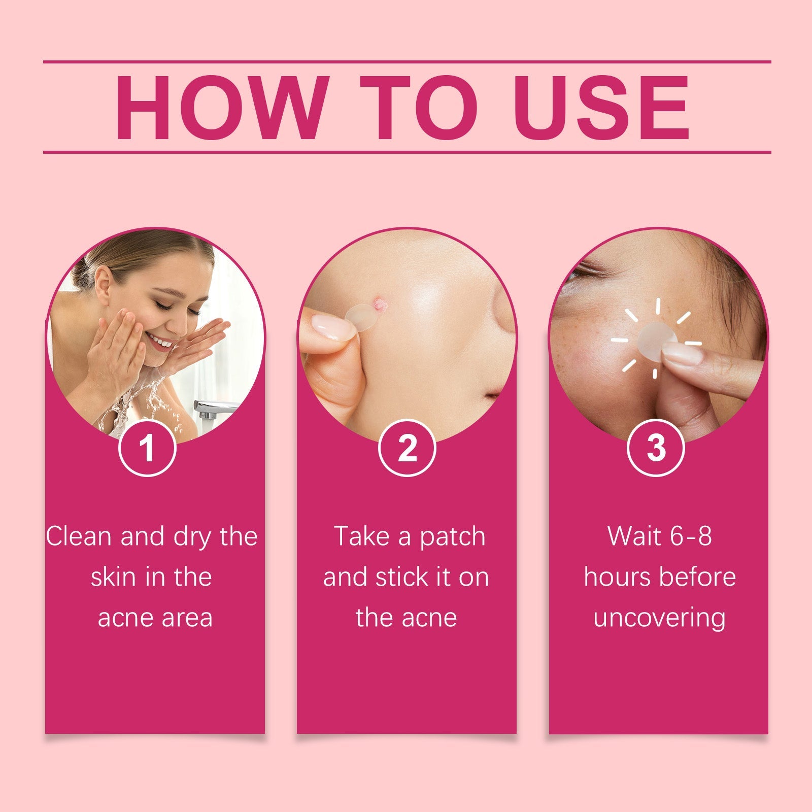 Repair Acne Patch, Facial Cleansing Cover Acne Skin Moisturizing Gentle Skin Cream