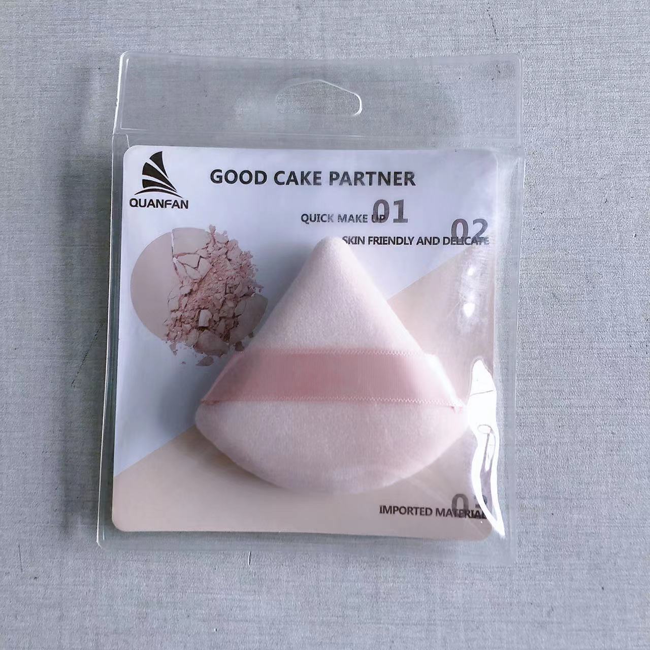 Triangle Dry Powder Puff Fiber Crystal Cotton Delicate On Makeup Beauty Tools Powder Puff