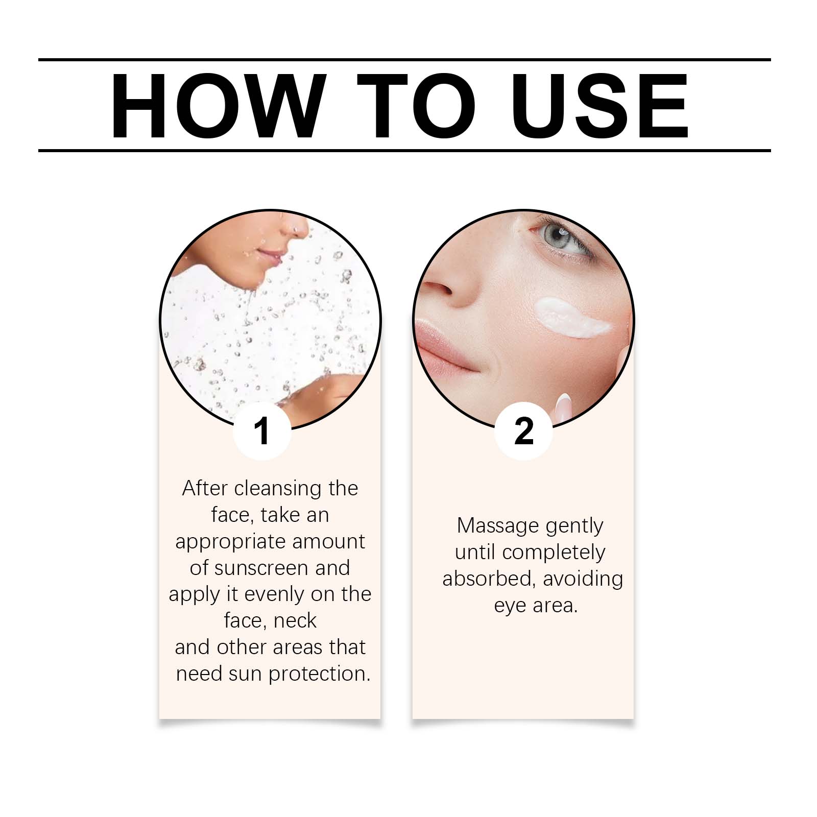 Ouhoe Rice Protective Cream Outdoor Uv Isolation Waterproof Moisturizing Skin Refreshing Non-Sticky Protective Cream