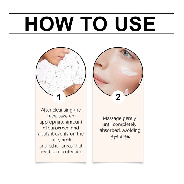 Ouhoe Rice Protective Cream Outdoor Uv Isolation Waterproof Moisturizing Skin Refreshing Non-Sticky Protective Cream