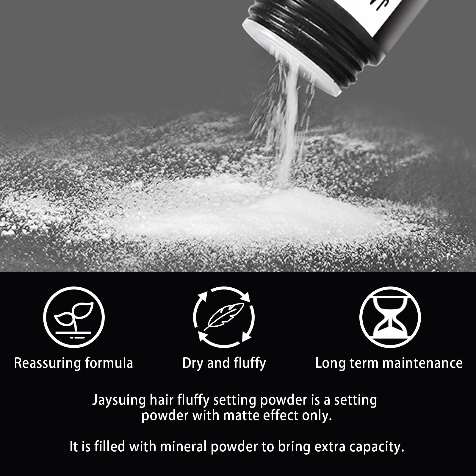 Hair Puff Powder Men's And Women's Hair Styling Care Leave-In Fluffy Refreshing Gentle Puff Powder