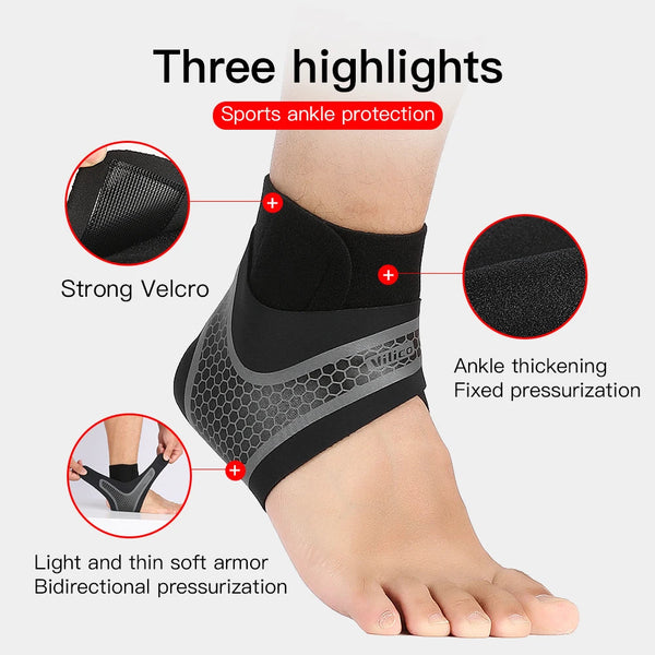 Bicycle basketball two-way strong pressure adjustable outdoor sports ankle protector