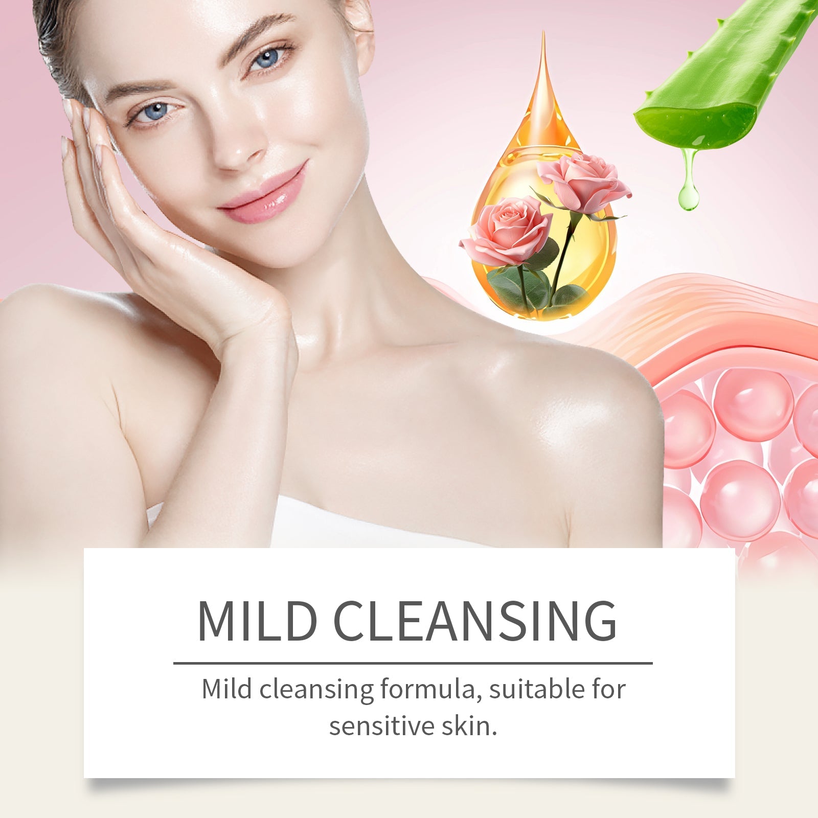 Rose Bath Mineral Salt, Bathe Skin, Clean Surface Scales, Moisturize Skin Care