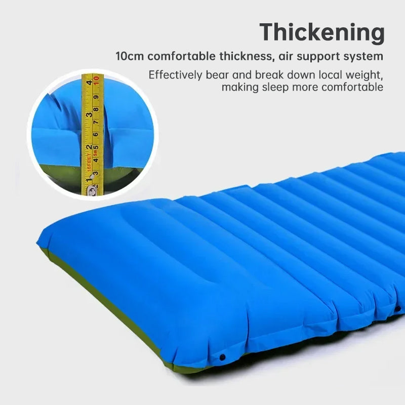 Ultralight Camping Sleeping Pad: Thicken, Self-Inflating with Built-in Pump (Outdoor/Travel)