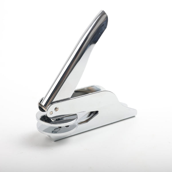 Customized non embroidered steel embossed pliers with steel seal engraved wedding pliers with steel seal logo