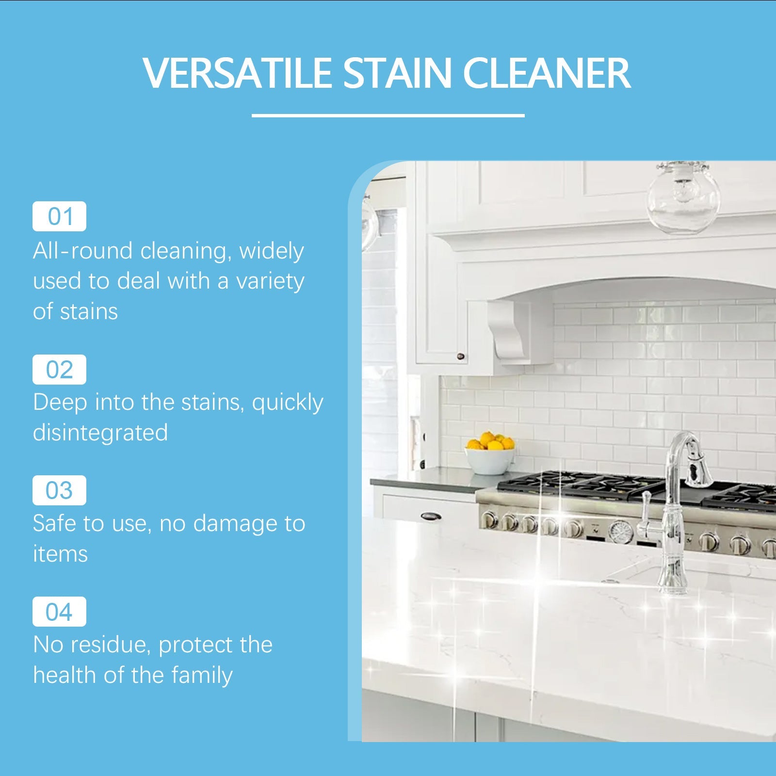 Multi-Purpose Decontamination Cleaner Cleans Kitchen Oil Stains And Bathroom Dirt Multi-Purpose Decontamination Cleaner