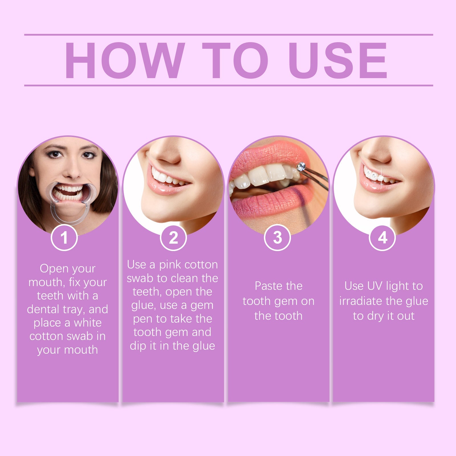 Fashion Teeth Set Diy Fashion Teeth Set Dental Beauty Decoration Drill Combination Personality