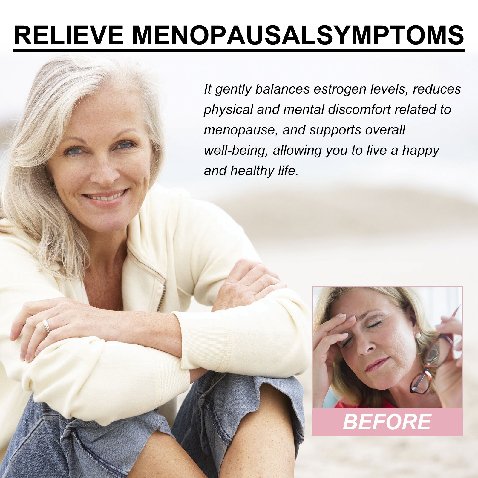 Menopausal Relief Spray, Regulate Mood To Reduce Female Menopause Physical And Mental Fatigue Spray