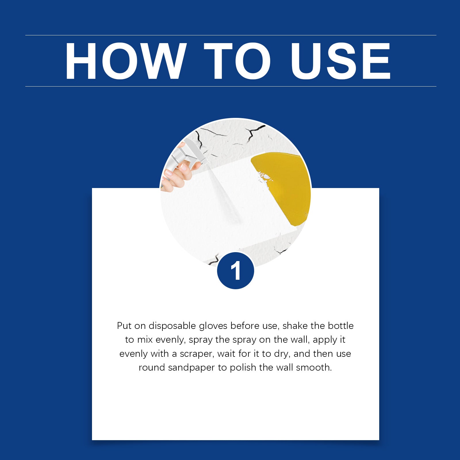 Wall Renovation Spray Paint, Decontamination Apply Waterproof Fast Light Paint Renovation Wall Renovation Spray