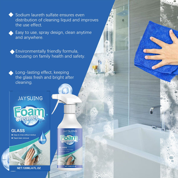 Glass Foam Cleaner cleans oil stains with refurbished daily maintenance glass cleaning spray