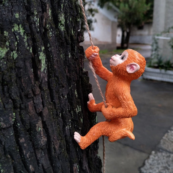 Outdoor Climbing Little Monkey Little Squirrel Flower Pot Hanger