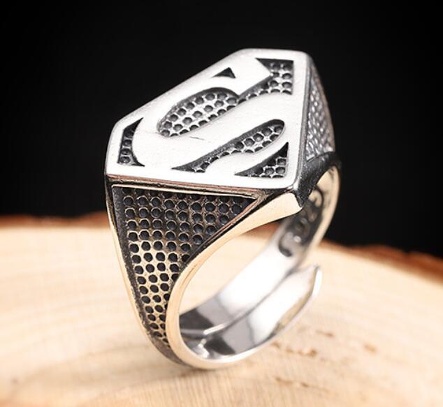 Superman Men's Ring European and American Fashion