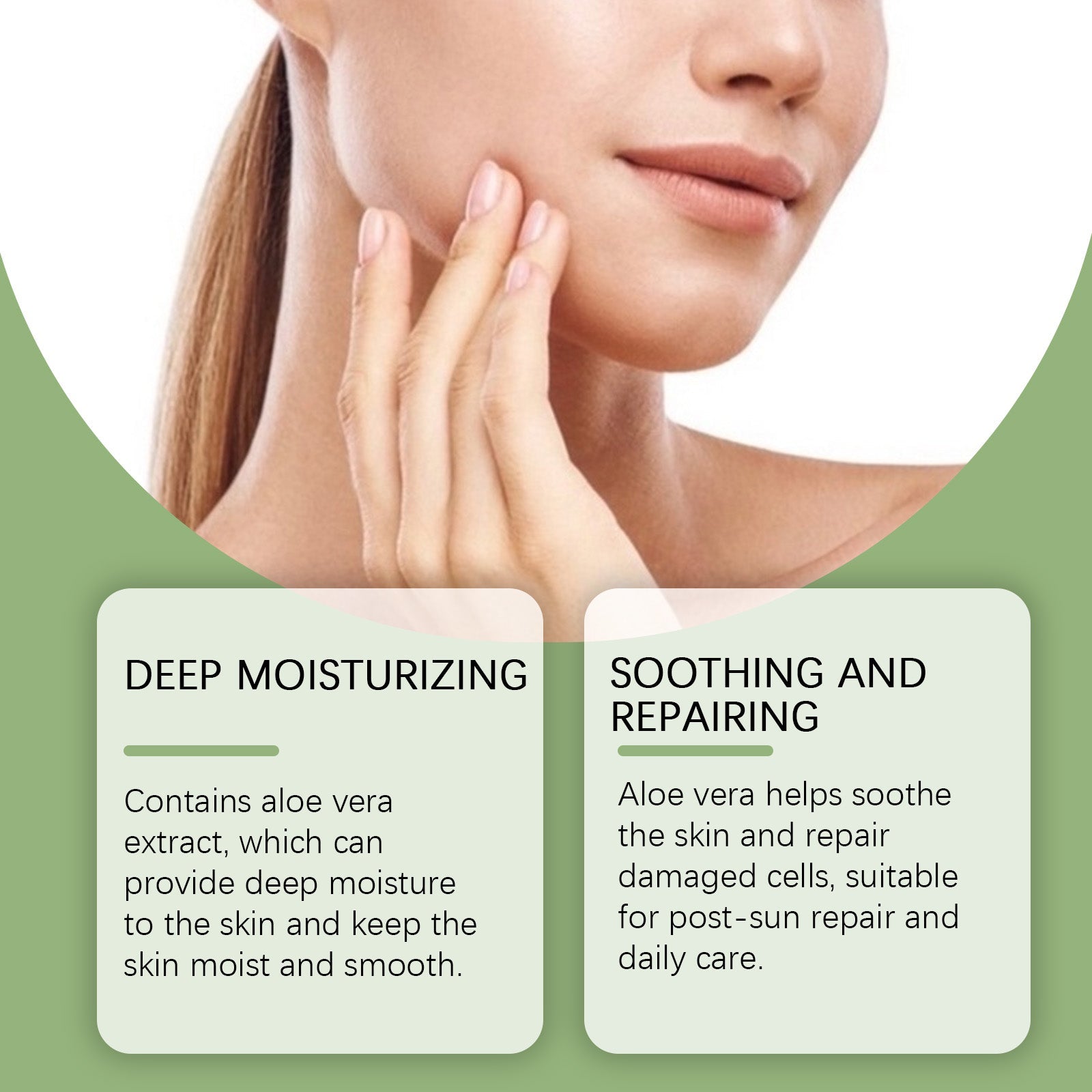 Aloe Vera Skin Care Gel, Moisturizing Facial Moisturizing Acne Skin Moisturizing After Sun Soothing Aloe Gel Cream