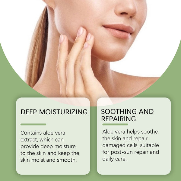 Aloe Vera Skin Care Gel, Moisturizing Facial Moisturizing Acne Skin Moisturizing After Sun Soothing Aloe Gel Cream