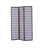 3-Panel Room Divider Asian Style Privacy Screen in Cherry Wood Finish