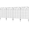 4 Pack Steel Foldable Fence Trellis Panel Animal Barrier