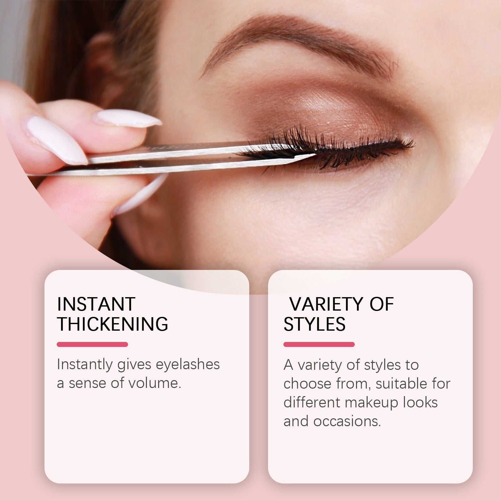 Self-Adhesive Eyelashes, Lazy People Glue-Free Free Unloading Self-Adhesive Thick Thin Long Natural Eyelashes