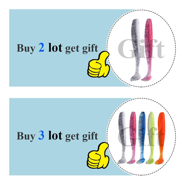 QXO 10pcs/Lot Soft Lures Silicone Bait 7cm 2g Goods For Fishing Sea Fishing Pva Swimbait Wobblers Artificial Tackle