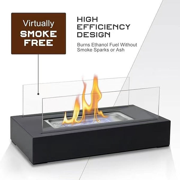 Desktop alcohol fireplace indoor metal fireplace rectangular portable real fire fireplace outdoor fireplace