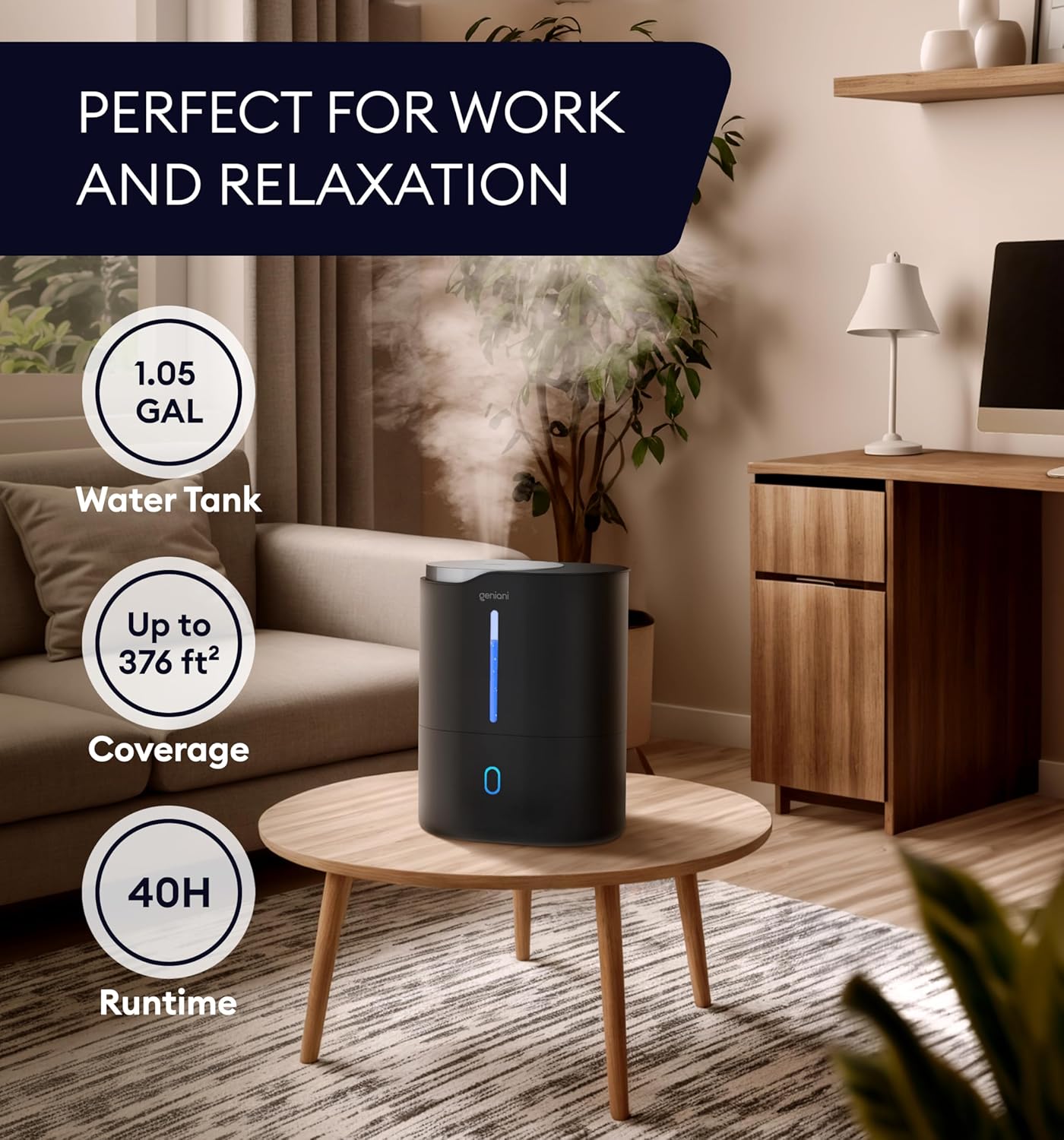 Humidifier Huron 4L, Black