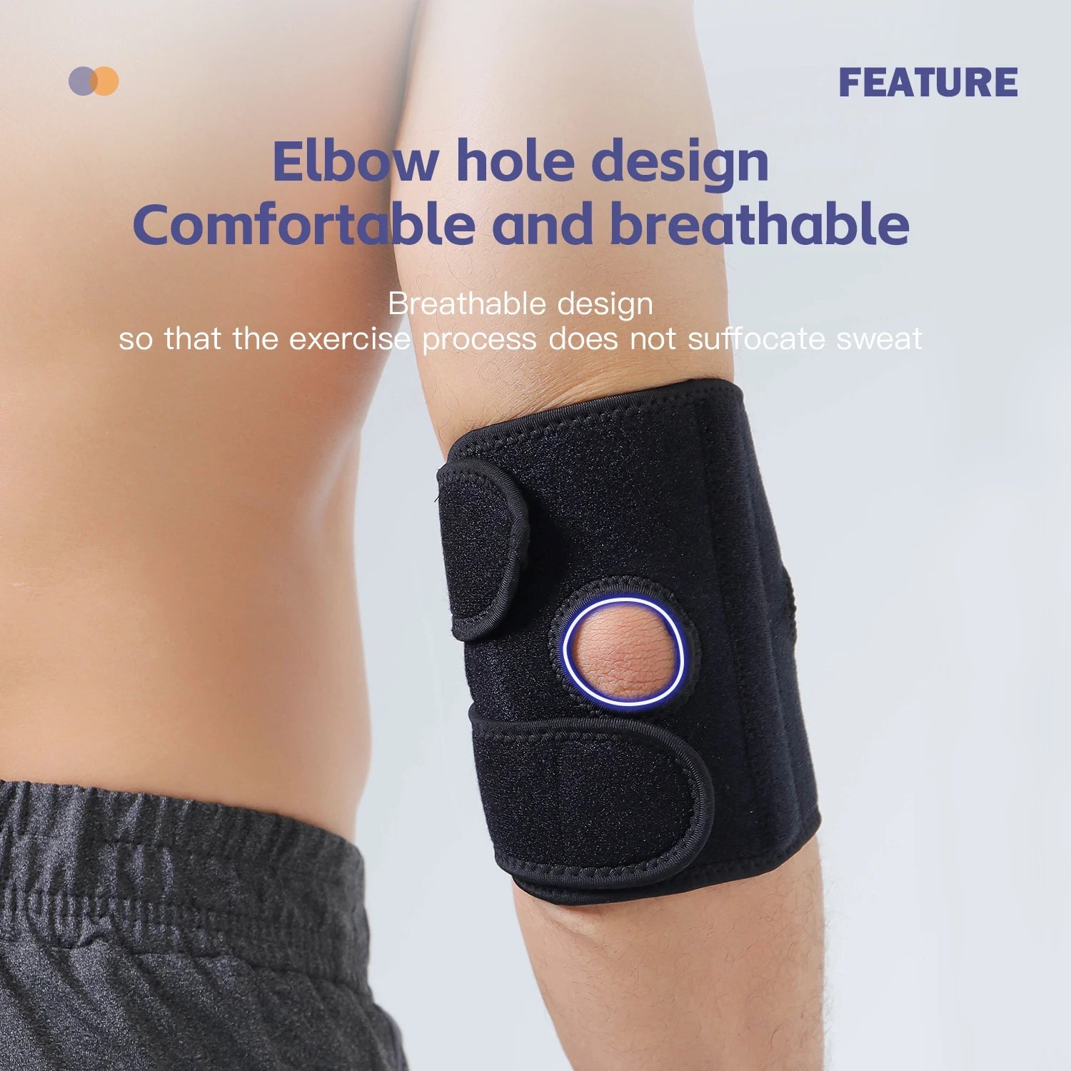 Outdoor sports fitness tennis training running adjustable fixed elbow strap protective gear