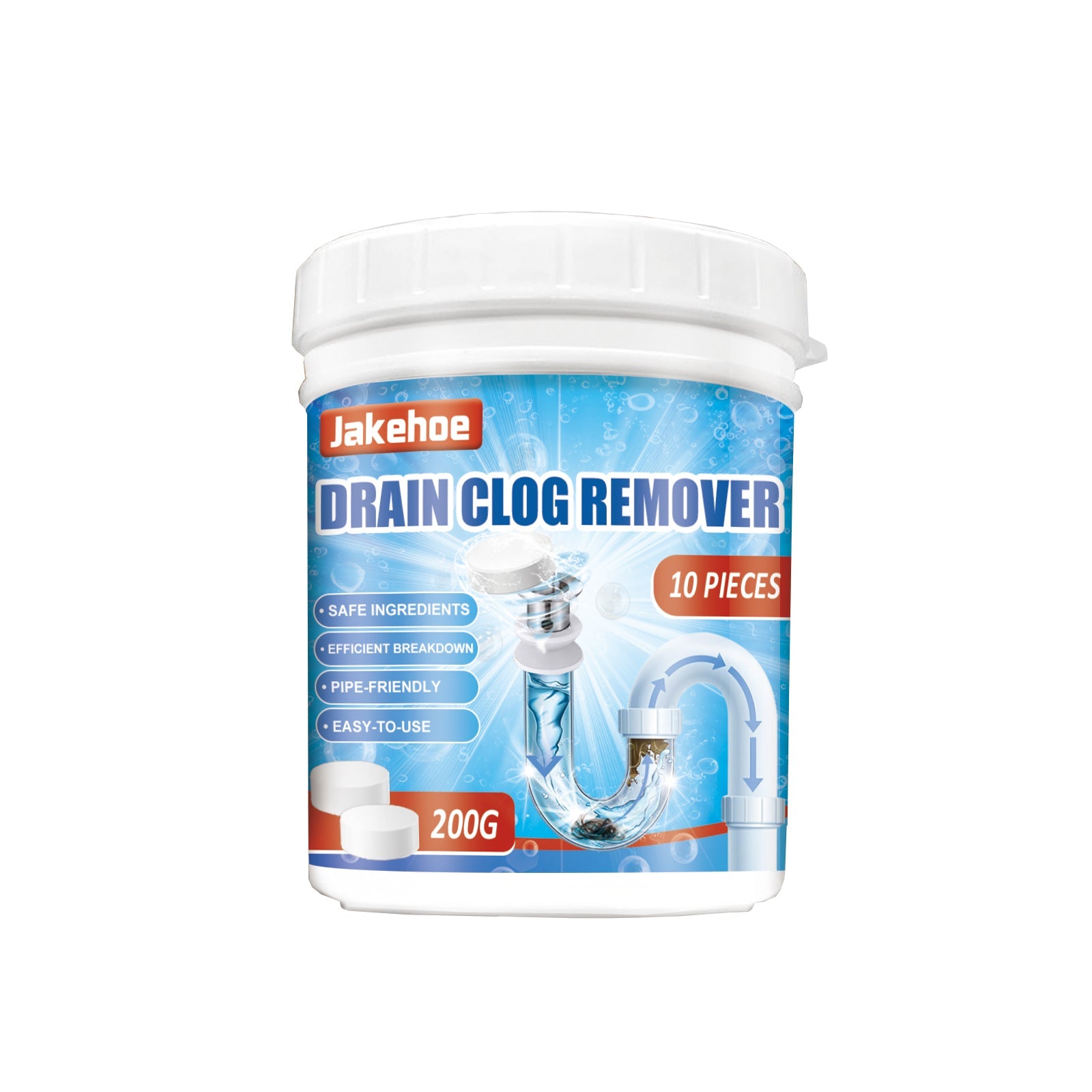 Pipe Unclogging Cleaning Tablet Kitchen Toilet Sewer Pipe Blockage Cleaning Unclogging Remove Odors