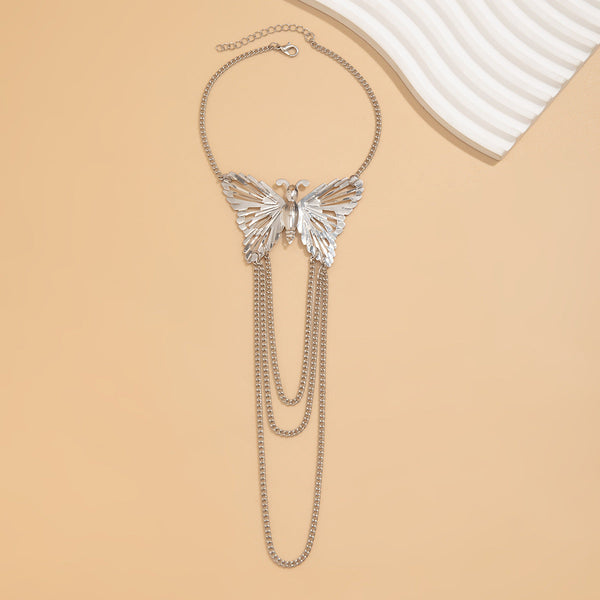 Metal Wind Su Chain, Punk Arm Ring, Exaggerated Women's Open Butterfly Arm Bracelet