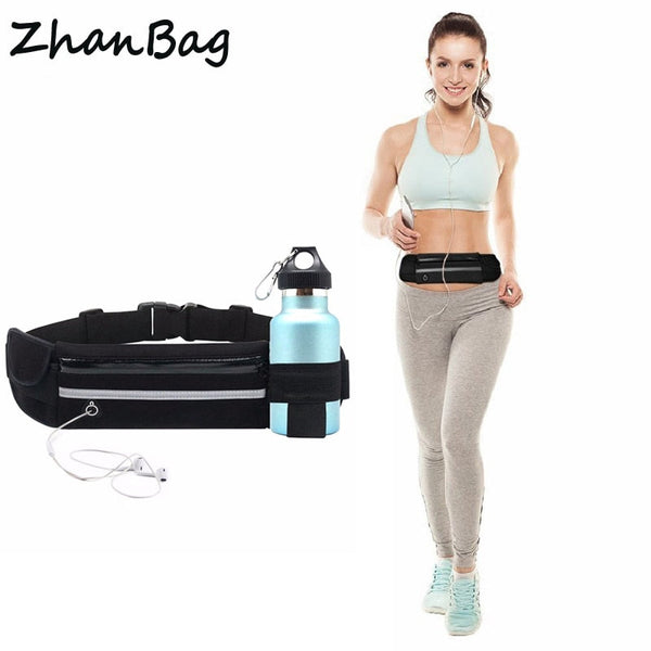 Fashion mini fanny pack for women men Portable convenient USB waist pack Travel multifunctional waterproof phone belt bag