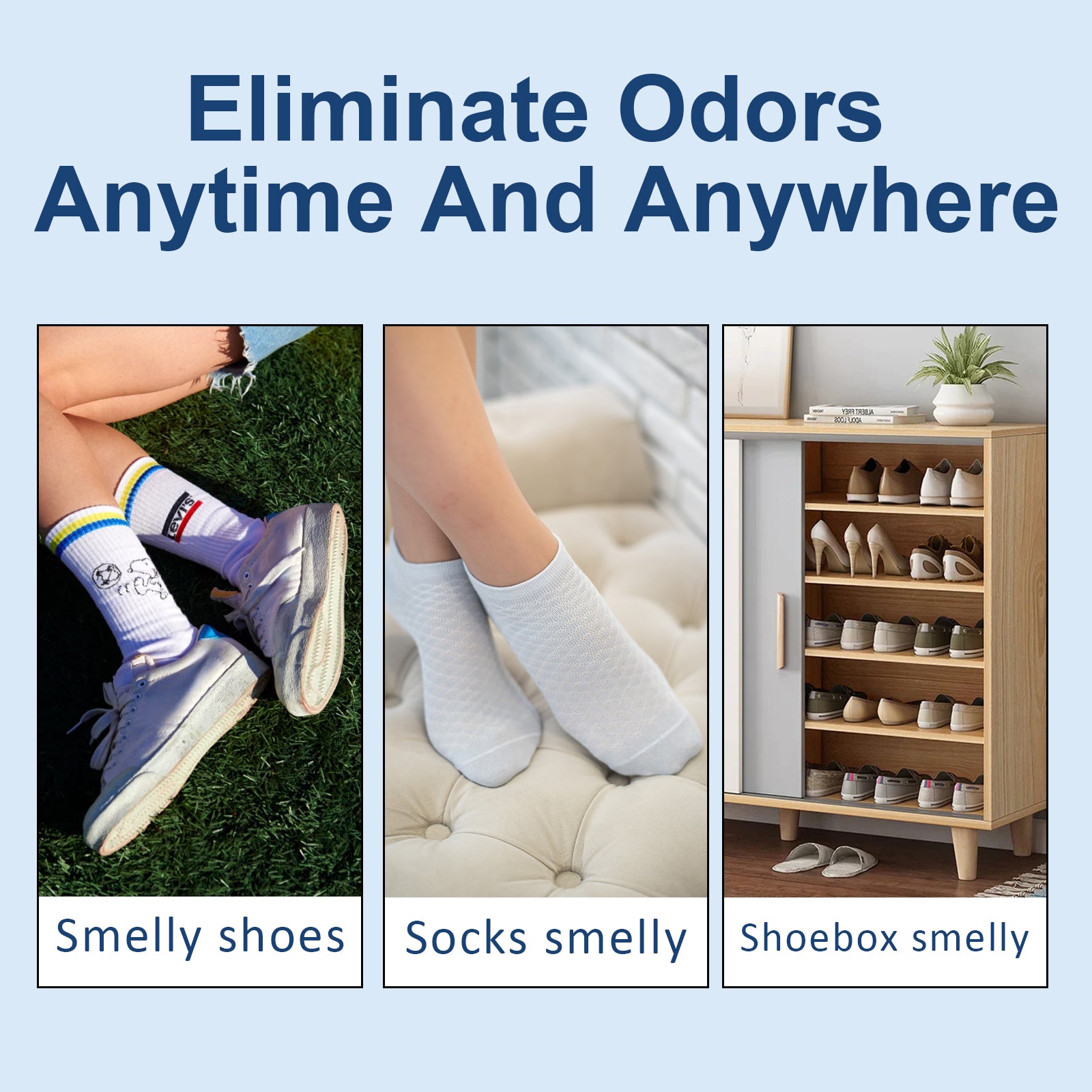 Foot Deodorant Reliever Sweat, Odor, Itchy, Dry Foot Deodorant Treatment Spray