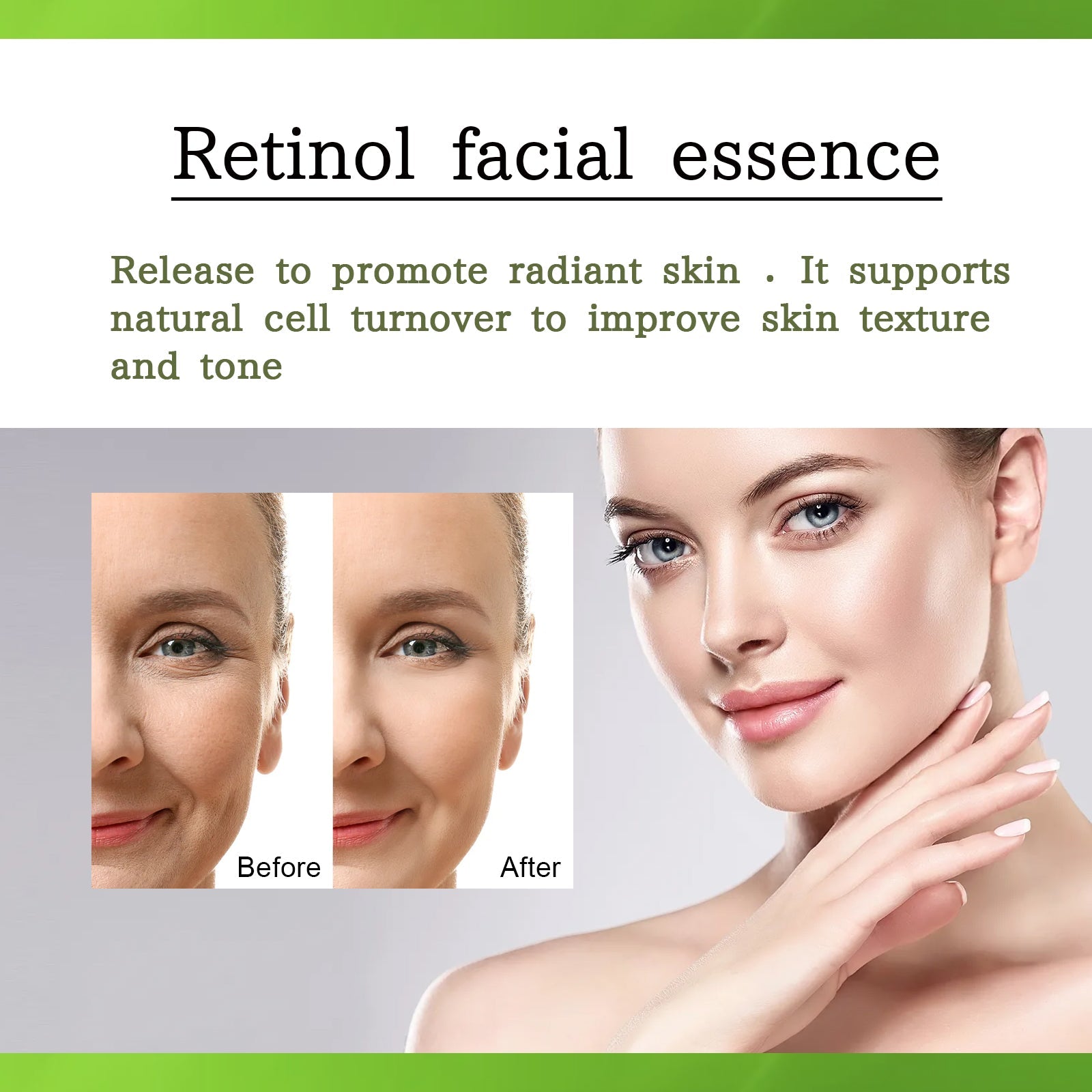 Retinol Serum, Face Anti-Wrinkle Firming Brightening Soft And Smooth Skin Serum